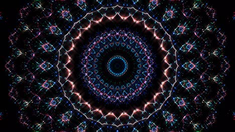 colores patrones de secuencia de caleidoscopio fondos gráficos en movimiento abstractos. para espectáculos, mandalas, animación brillantes hermosos adornos. tallo liso