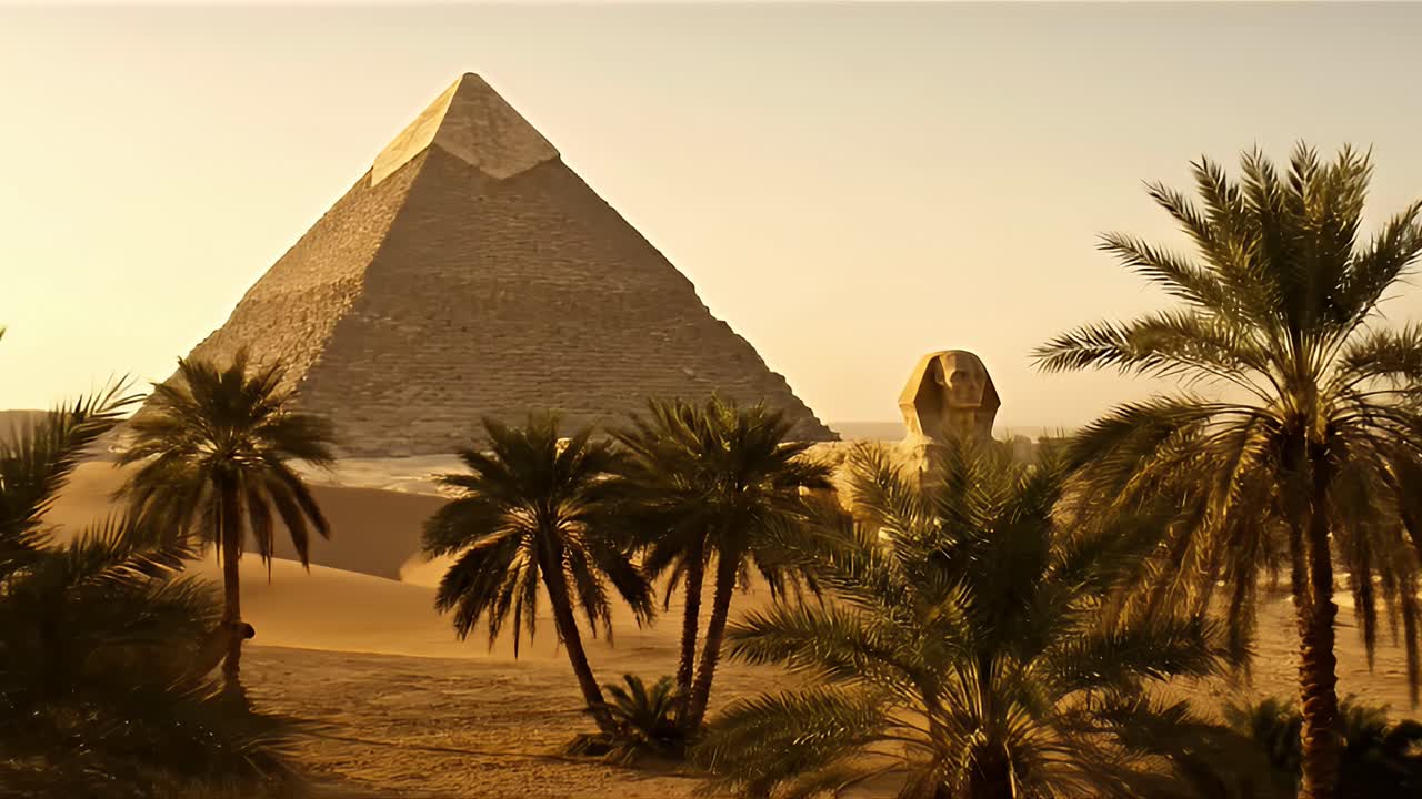 The Great Pyramid of Giza and Sphinx in Egypt