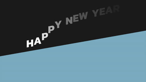 Modern-Happy-New-Year-text-on-blue-and-black-gradient