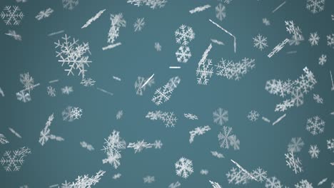 fondo de copos de nieve abstractos bucle sin costuras animación de renderizado 3d