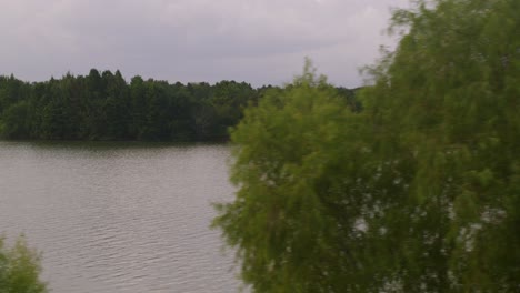 Scenic Aerial View of Brays Bayou with Dense Greenery in Southwest Houston