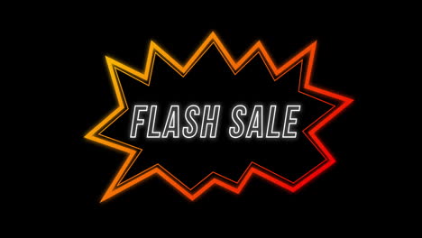 flash sale advertisement in retro eighties concept 4k