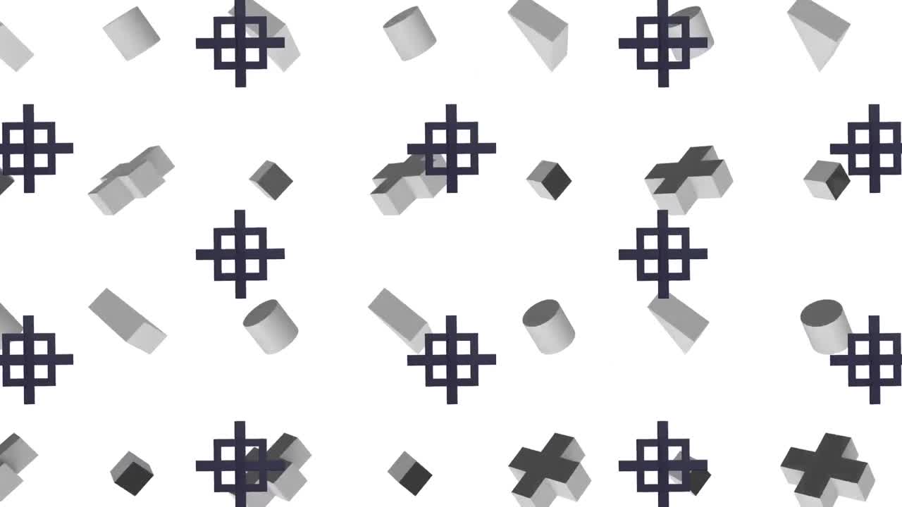 바탕에 반복되는 검은색과 회색 모양의 애니메이션