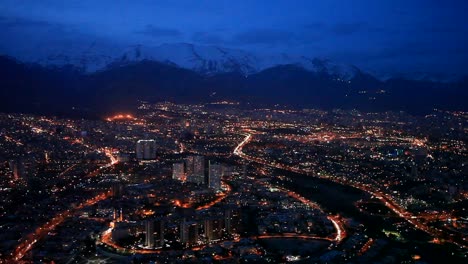 Milad-Tower-TehranA-night-shot-from-a-drone-of-the-Milad-Tower-in-the-Iranian-capital,-Tehran