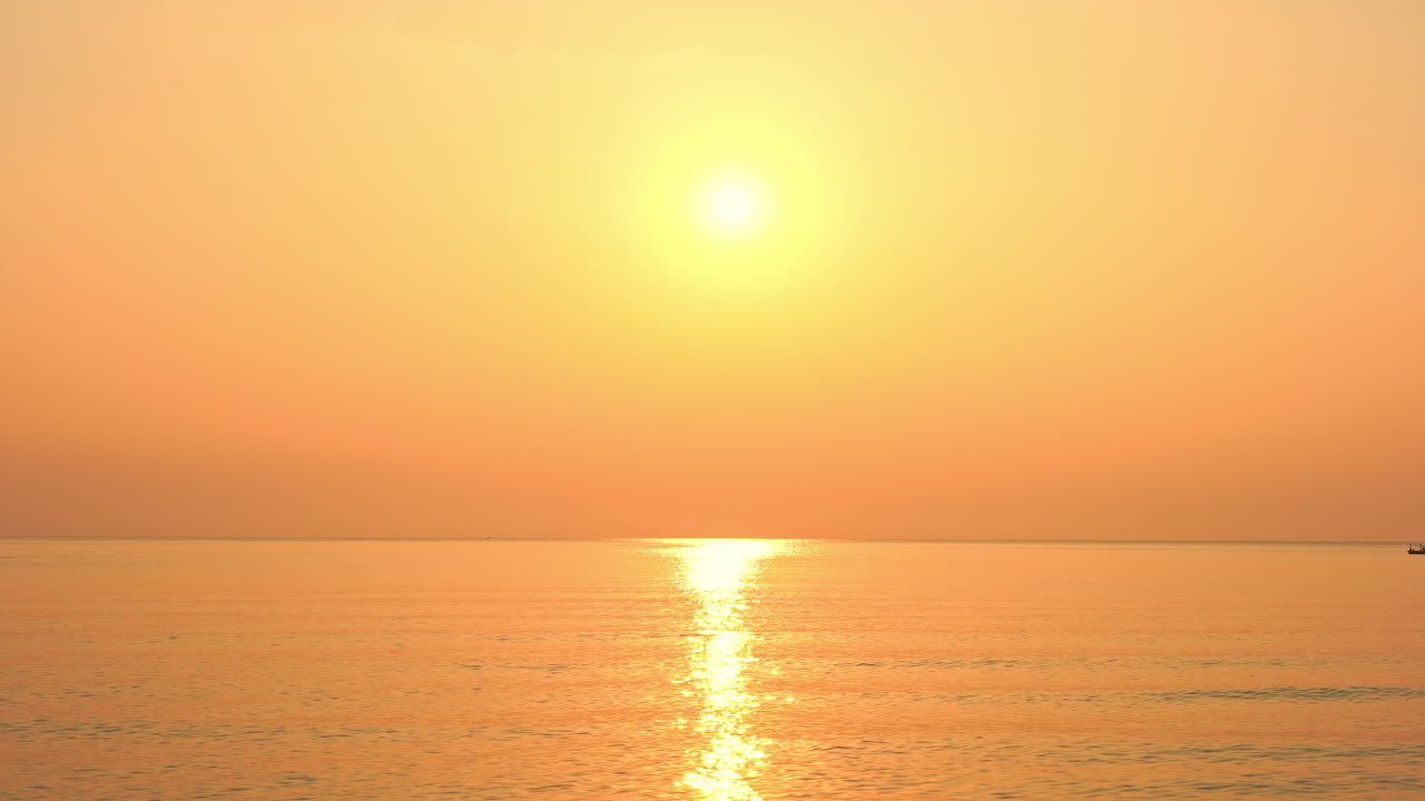 일몰 해변 놀라운 전망