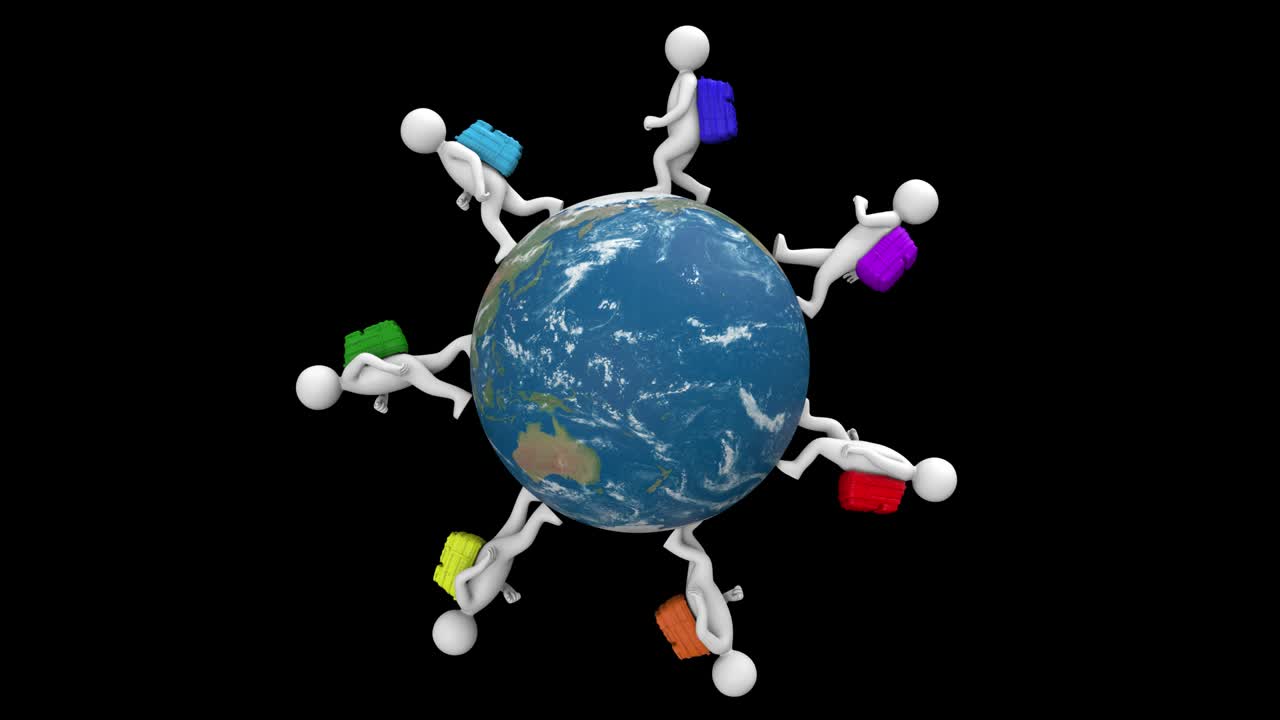 세계를 돌아다니며 순환합니다.
