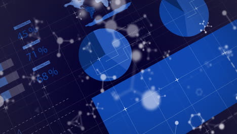 animation of diagrams and data processing over molecules