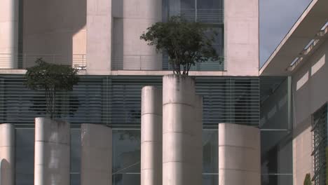 Close-up-of-Bundeskanzleramt-in-Berlin,-Germany