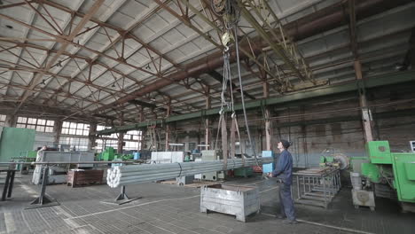 warehouse of an aluminum profile