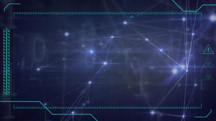 Animation of network of connections over digital interface