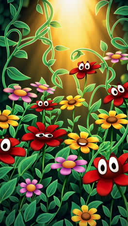 cute flowers in a garden