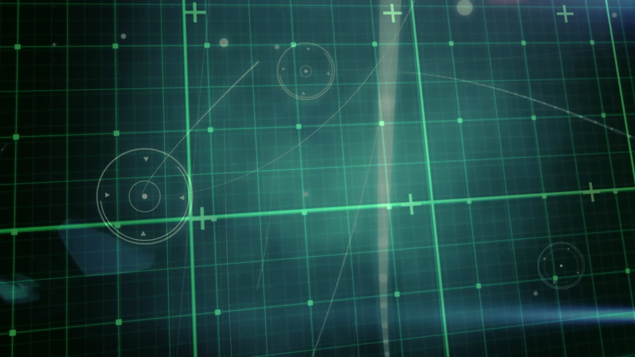 디지털 공간에서의 연결 네트워크의 애니메이션