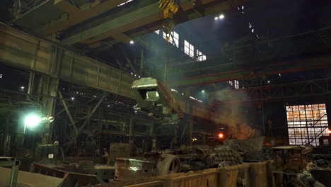 metal processing in a factory