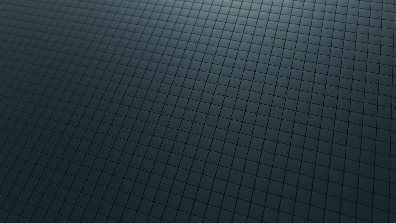 fondo de onda abstracto con una superficie cúbica en movimiento negra. concepto geométrico con cajas o columnas aleatorias. plantilla de diseño de movimiento. bucle sin costuras 4k 3d render. composición tecnológica. ondulación radial.