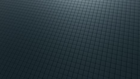 fondo de onda abstracto con una superficie cúbica en movimiento negra. concepto geométrico con cajas o columnas aleatorias. plantilla de diseño de movimiento. bucle sin costuras 4k 3d render. composición tecnológica. ondulación radial.