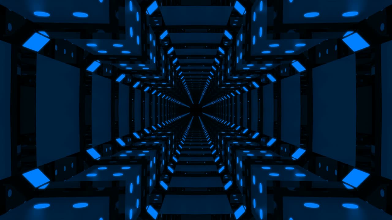 Blue Loop Background Corridor