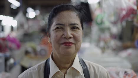 portrait of a market vendor