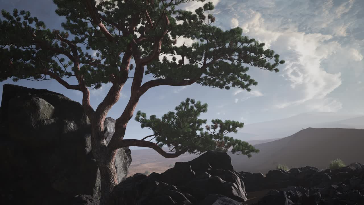 пустыня сосновых деревьев