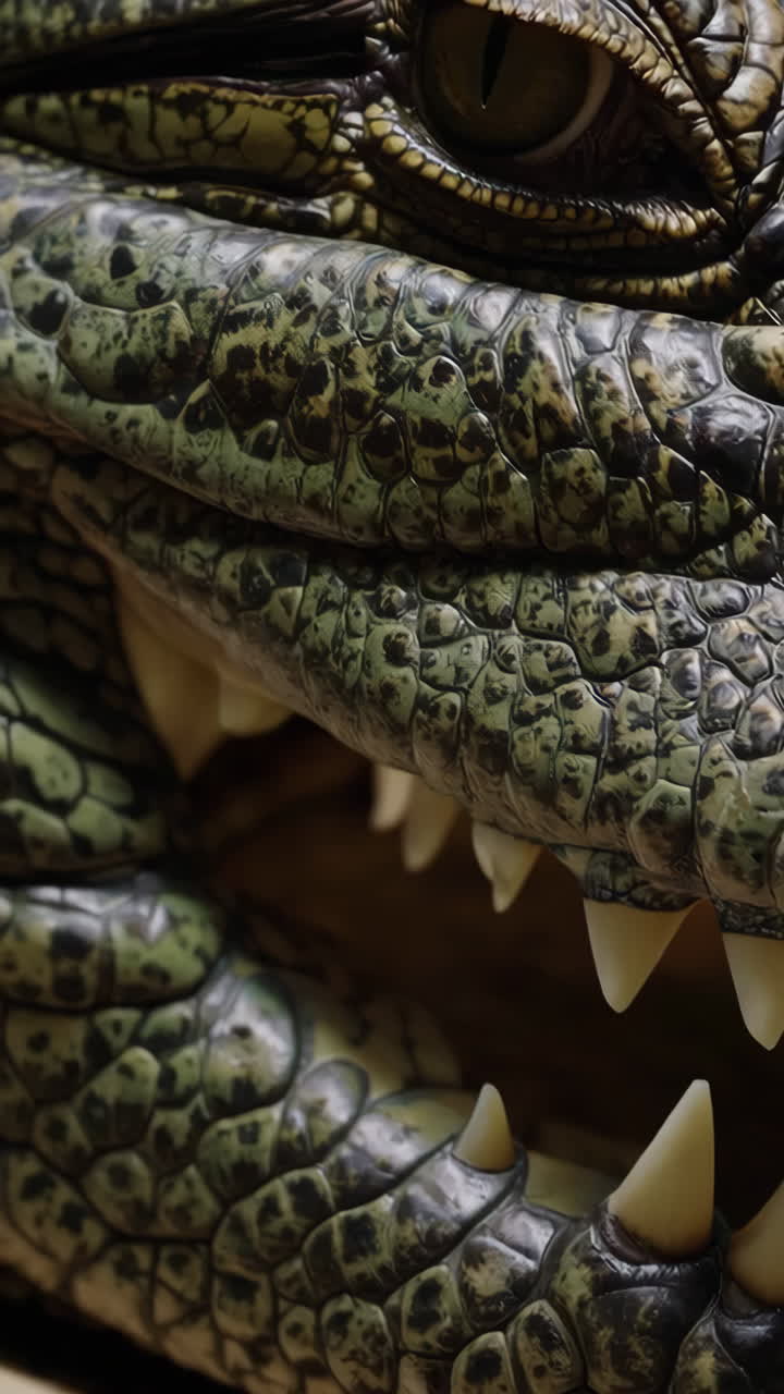 Crocodile Eye Close-up