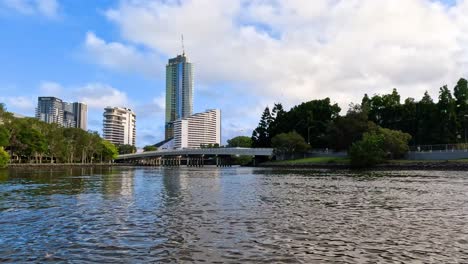 scenic river cruise under city bridges