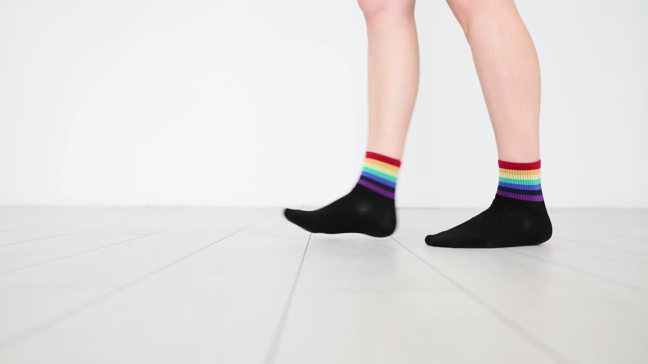 Rainbow Striped Socks