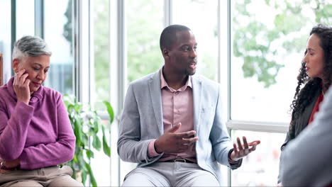 business people, support group