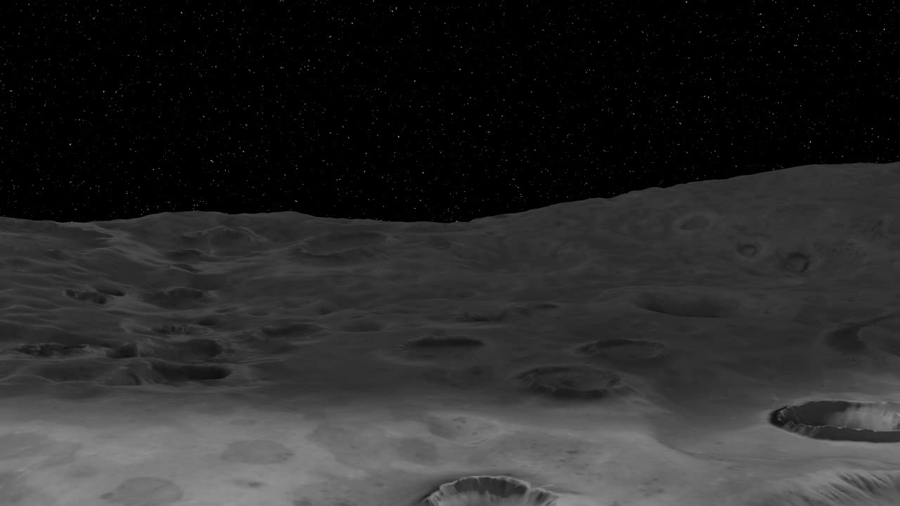 Dark Shadow casting moon surface during eclipse