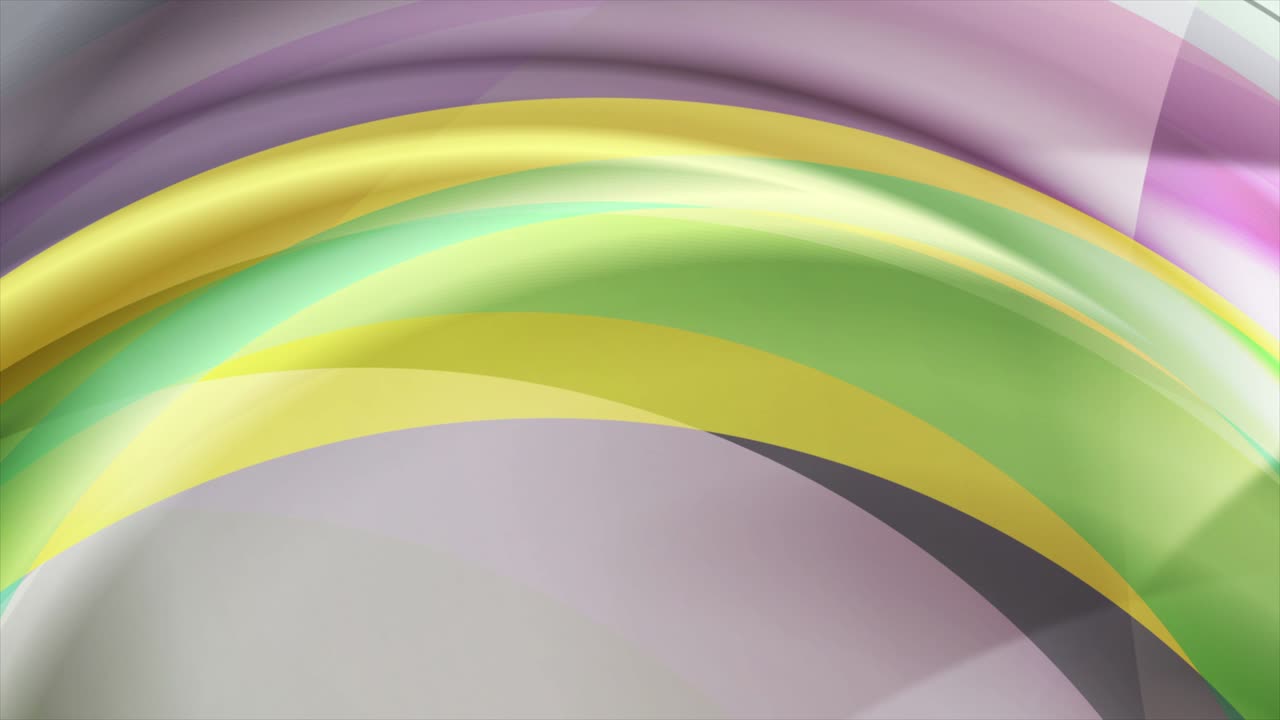 다채로운 반이는 우아한 파도 추상적인 비디오 애니메이션