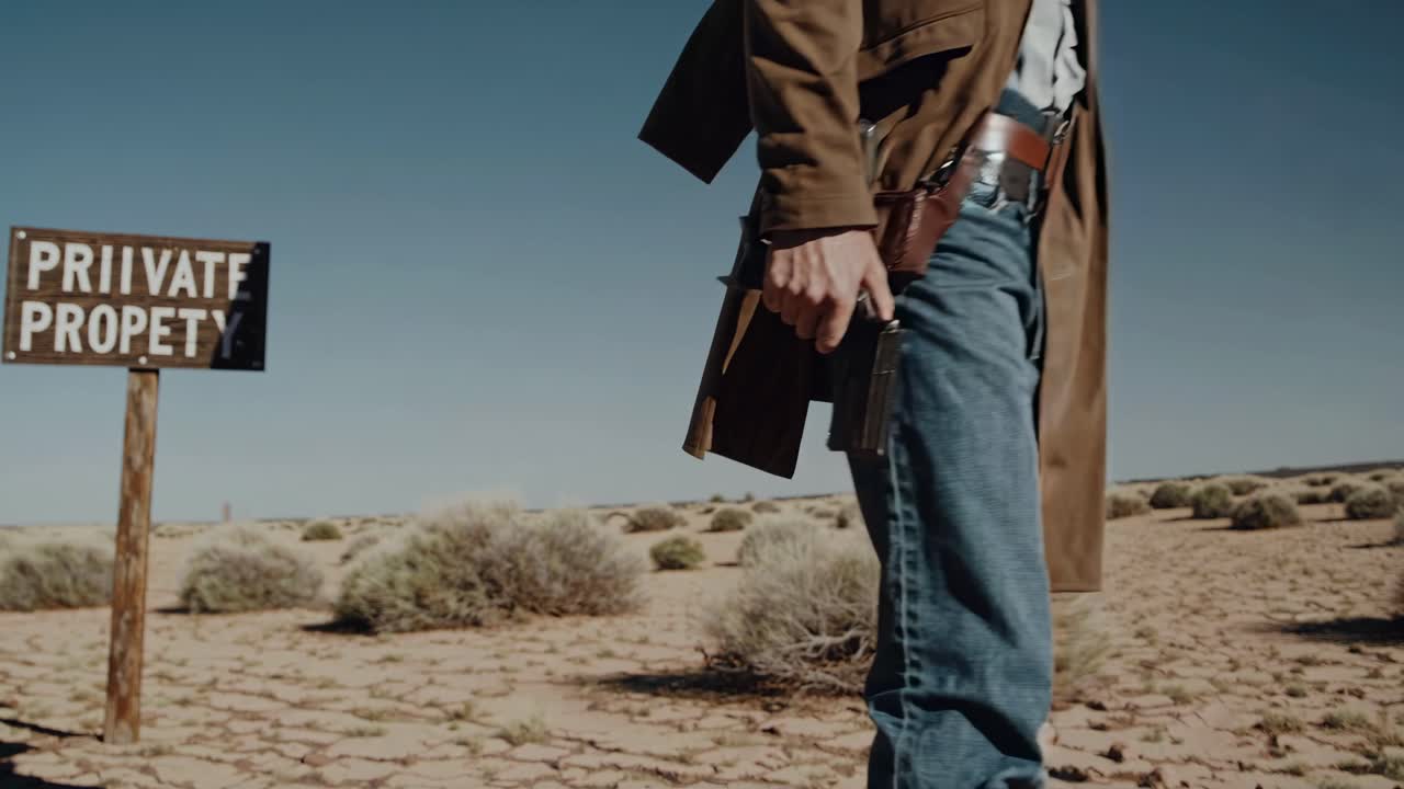 vaquero en el desierto