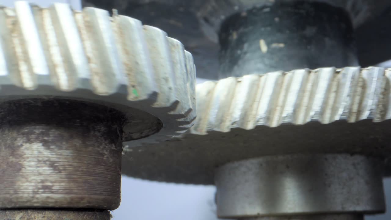 vista de cerca de la máquina de transmisión de velocidad