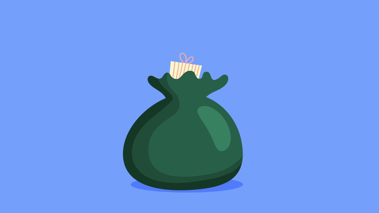 가방에 넣은 선물