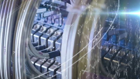 animación del procesamiento de datos a través de un servidor informático