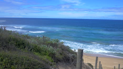 Stairs leading down to the beach