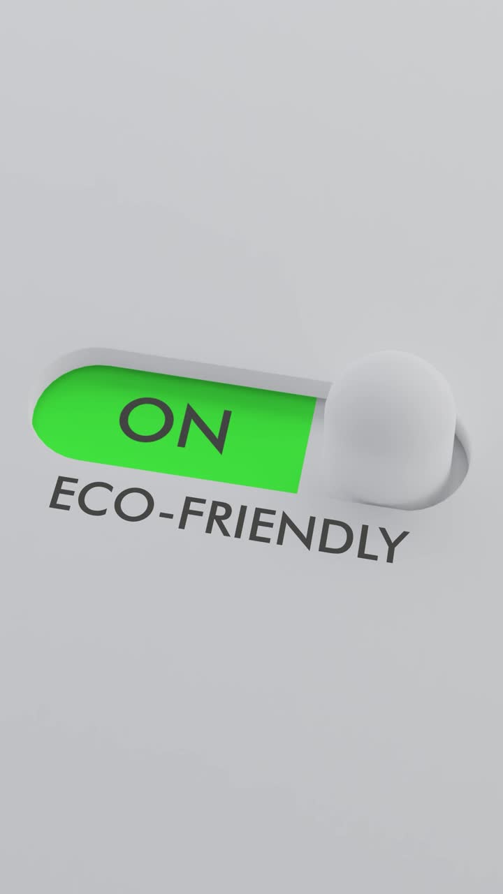 encendiendo el interruptor vertical ecológico