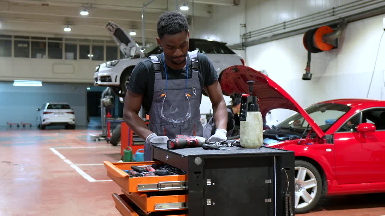 Car Mechanic at Auto Repair Shop