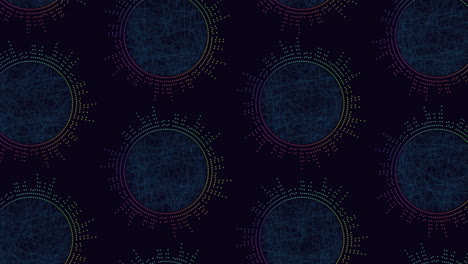 Dynamisches-Kreismuster-Mit-überlappenden-Linien-Auf-Dunklem-Hintergrund