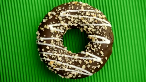 doughnut glazed close-up.