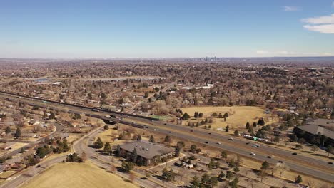 A-pan-along-I-70-capturing-Denver-on-the-horizon