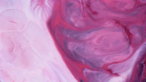 abstract liquid art in pink and white