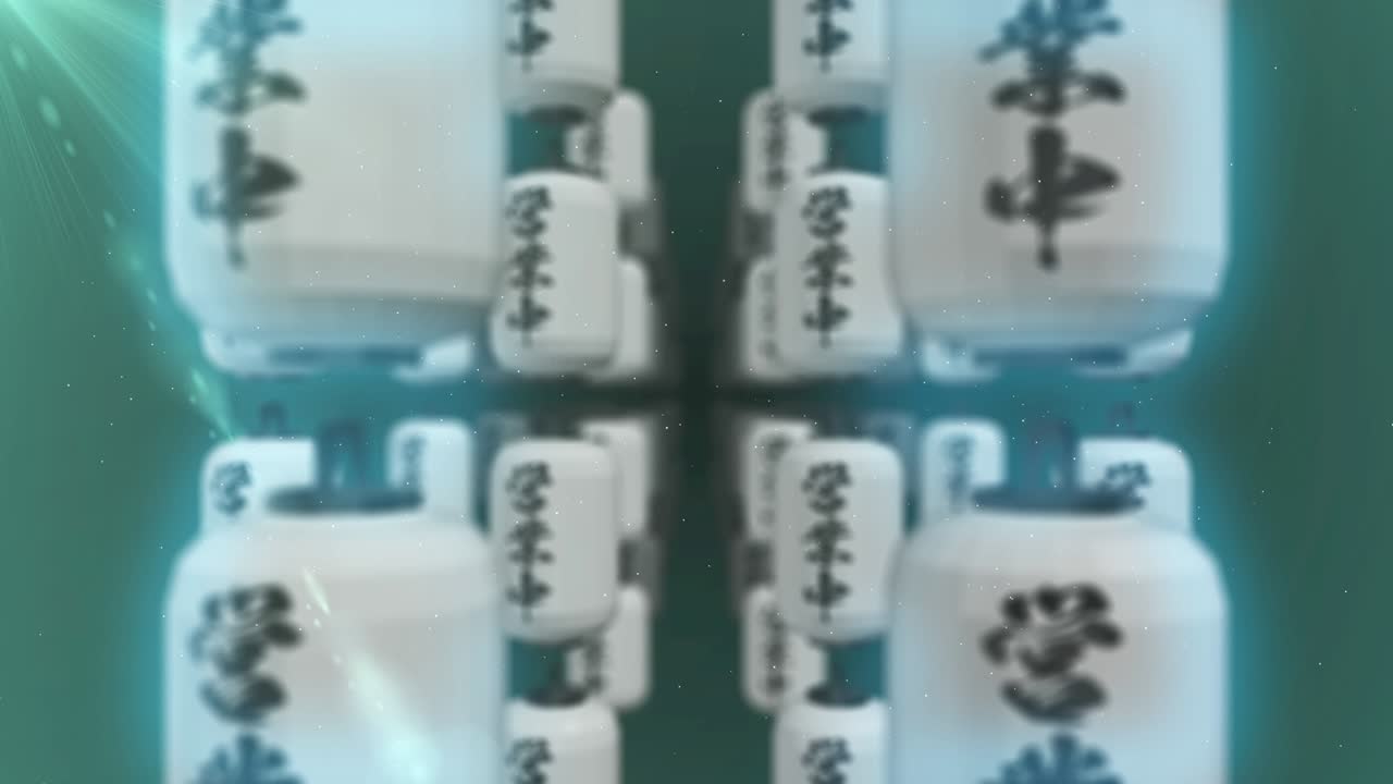 animación de bucle de festival de linterna de luz brillante japonesa