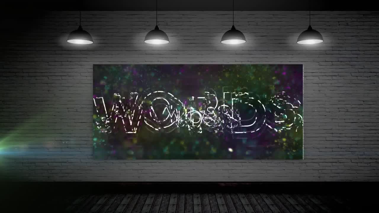 animación de vibraciones texto y interferencia en la oficina