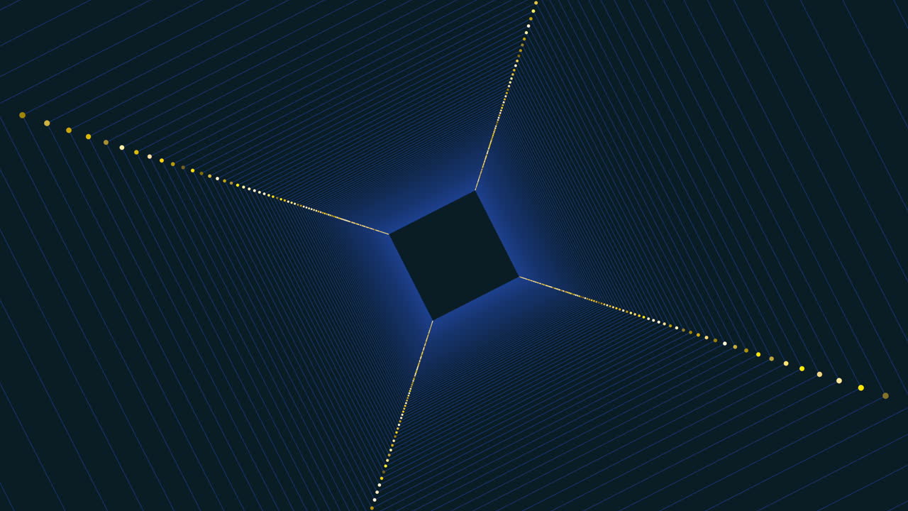 신비한 파란색과 초록색 격자 검은색 배경에 복잡한 미로 같은 패턴