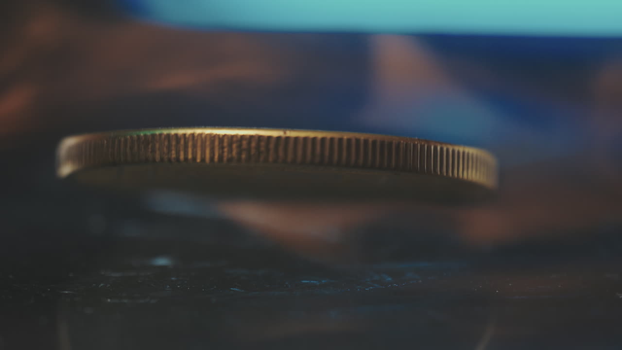 monedas de bitcoin flotando