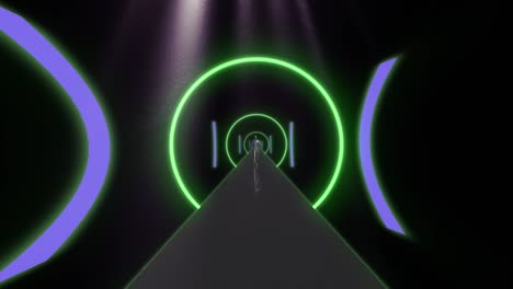túnel fondo abstracto oscuro 4k