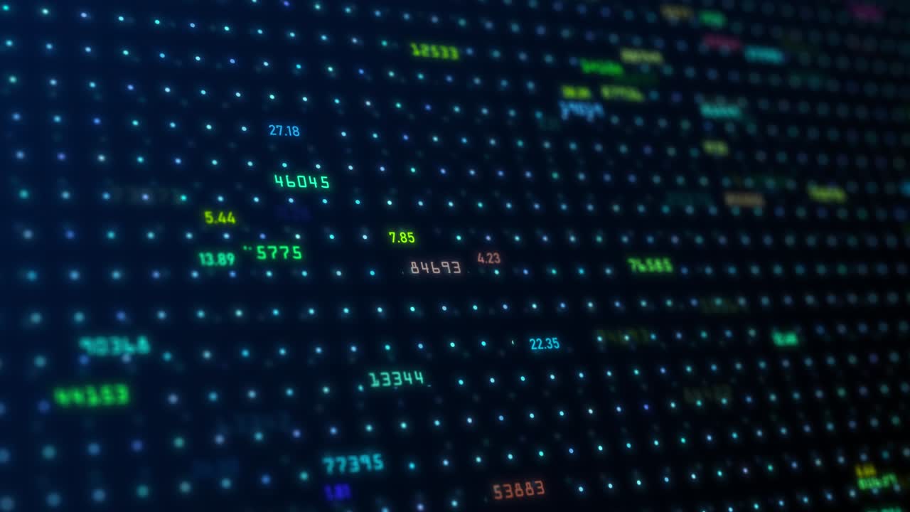 Fundo Futurista de Tecnologia da Informação: Animação de Código Binário de Alta Tecnologia