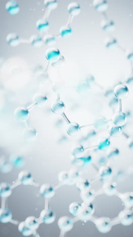 transparante moleculen achtergrond, 3d-weergave.