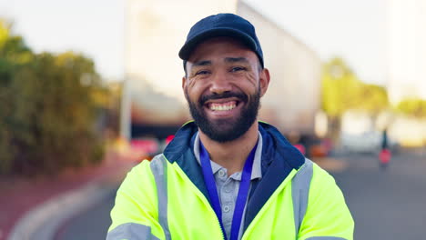 portrait of a worker in safety vest