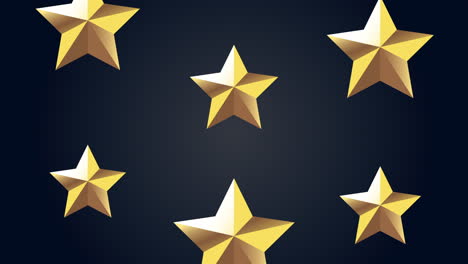 golden stars pattern on dark background