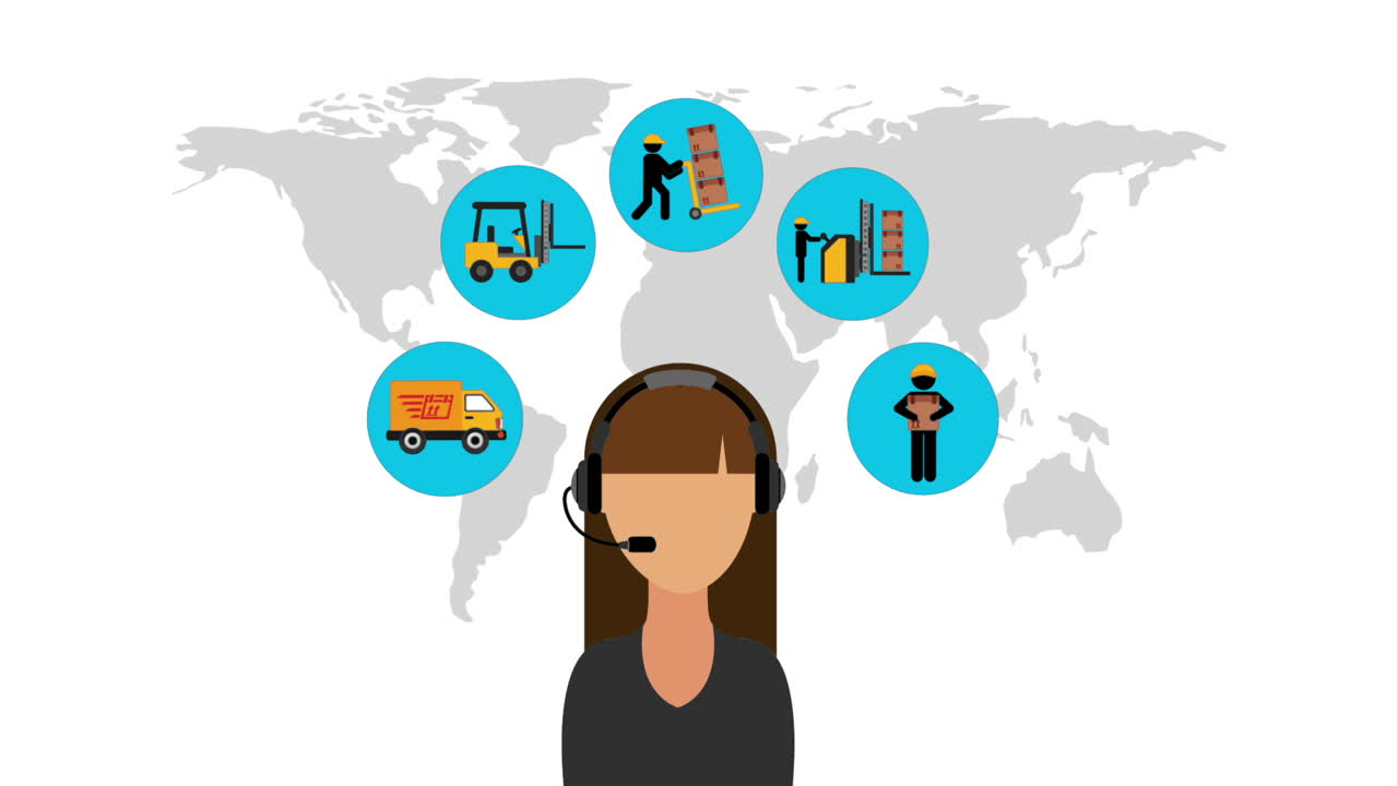 delivery service design, Video Animation