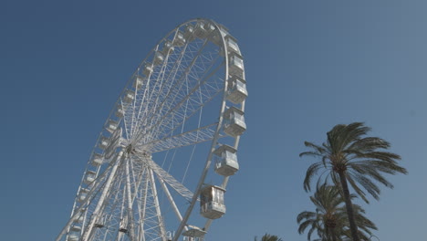 ferris wheel on park. fun entertainment attraction